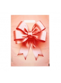 Пакет с принтом в виде банта с вырубной ручкой (30х40 см) - Сима-Ленд - купить с доставкой в Якутске