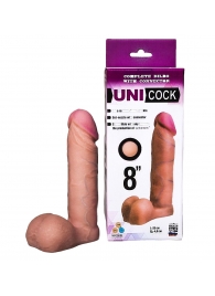 Фаллическая насадка для страпона UNICOCK 8  - 20 см. - LOVETOY (А-Полимер) - купить с доставкой в Якутске