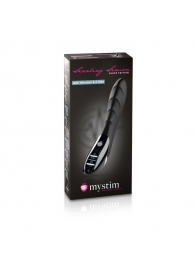 Вибратор с электростимуляцией Sizzling Simon Black Edition - 27 см. - MyStim - купить с доставкой в Якутске