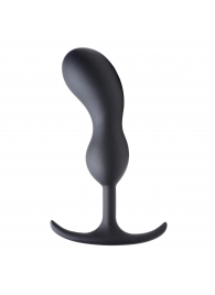 Черный массажер простаты с утяжелителями Premium Silicone Weighted Prostate Plug Large - 18,8 см. - XR Brands - в Якутске купить с доставкой