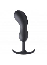 Черный массажер простаты с утяжелителями Premium Silicone Weighted Prostate Plug XL - 20,8 см. - XR Brands - в Якутске купить с доставкой