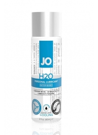 Охлаждающий лубрикант на водной основе JO Personal Lubricant H2O COOLING - 60 мл. - System JO - купить с доставкой в Якутске