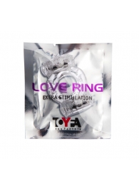 Прозрачное виброкольцо с двумя вибропульками - Toyfa Basic - в Якутске купить с доставкой