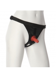 Трусики со штырьком для фиксации насадок Ultra Harness with Plug - Doc Johnson - купить с доставкой в Якутске