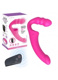 Розовый безремневой страпон Straples Strap-On Dildo - Erokay - купить с доставкой в Якутске