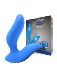 Синий вибромассажер простаты 3,5’’ Curve P-spot Massager - 12 см. - Erokay - в Якутске купить с доставкой