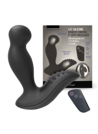 Черный вибромассажер простаты 3,5’’ Remote Control P-spot Massager - 12,5 см. - Erokay - в Якутске купить с доставкой