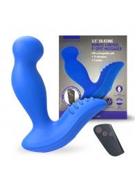 Синий вибромассажер простаты 3,5’’ Remote Control P-spot Massager - 12,5 см. - Erokay - в Якутске купить с доставкой