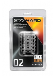 Прозрачная насадка на пенис с шишечками STAY HARD COCK SLEEVE 02 CLEAR - Blush Novelties - в Якутске купить с доставкой