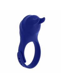 Синее эрекционное виброкольцо с клиторальной подушечкой и пультом ДУ Adjustable Fun Ring - Zero Tolerance - в Якутске купить с доставкой