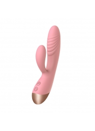 Нежно-розовый вибратор-кролик Elali - 18 см. - Adrien Lastic