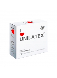 Ультратонкие презервативы Unilatex Ultra Thin - 3 шт. - Unilatex - купить с доставкой в Якутске