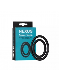 Черное двойное эрекционное кольцо Nexus Enduro Double - Nexus Range - в Якутске купить с доставкой
