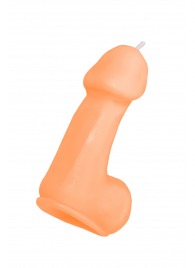 Оранжевая свеча в форме пениса - 47 гр. - Pecado - купить с доставкой в Якутске