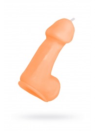 Оранжевая свеча в форме пениса - 47 гр. - Pecado - купить с доставкой в Якутске