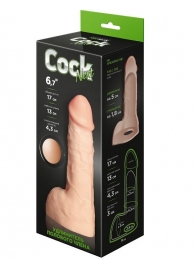 Телесный фаллоудлинитель с мошонкой Cock Next - 17 см. - LOVETOY (А-Полимер) - в Якутске купить с доставкой