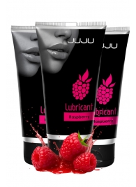 Набор из 3 съедобных лубрикантов JUJU со вкусом малины - JuJu - купить с доставкой в Якутске Набор из 3 съедобных лубрикантов JUJU со вкусом малины - JuJu - купить с доставкой в Якутске