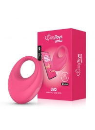 Розовое интерактивное эрекционное виброкольцо Leo - Easy toys - в Якутске купить с доставкой