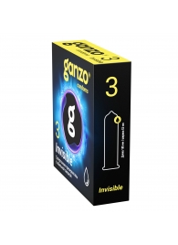 Супертонкие презервативы Ganzo Invisible - 3 шт. - Ganzo - купить с доставкой в Якутске