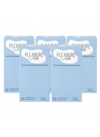 Набор из 5 упаковок ультратонких презервативов Pleasure Lab (по 12 шт.) - Pleasure Lab - купить с доставкой в Якутске