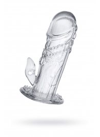 Прозрачная насадка на пенис Uco - 13 см. - A-toys - в Якутске купить с доставкой