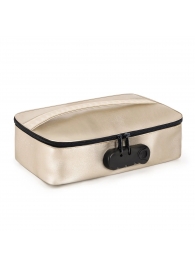 Золотистая сумочка для хранения игрушек Discreet Box - Dorcel - купить с доставкой в Якутске