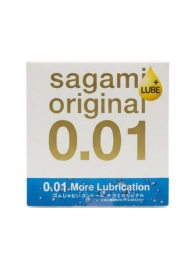 Увлажнённый презерватив Sagami Original 0.01 Extra Lub - 1 шт. - Sagami - купить с доставкой в Якутске