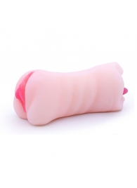 Телесный двусторонний мастурбатор - вагина и ротик - Boys of Toys - в Якутске купить с доставкой