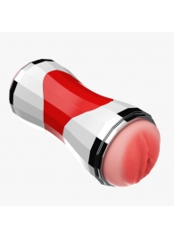 Двусторонний мастурбатор в колбе Power Grip Cup - вагина и ротик - Boys of Toys - в Якутске купить с доставкой