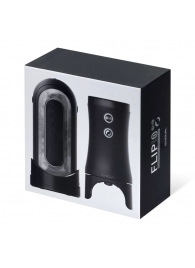 Набор Tenga Flip Zero Electronic Vibrotation: мастурбатор с вибрацией и устройство вращения - Tenga - в Якутске купить с доставкой Набор Tenga Flip Zero Electronic Vibrotation: мастурбатор с вибрацией и устройство вращения - Tenga - в Якутске купить с доставкой