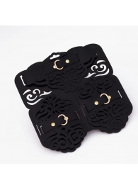 Фигурный набор для БДСМ-игр с узорами и золотистой фурнитурой - Crazy Handmade - купить с доставкой в Якутске Фигурный набор для БДСМ-игр с узорами и золотистой фурнитурой - Crazy Handmade - купить с доставкой в Якутске