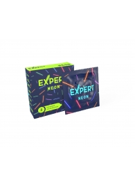 Светящиеся в темноте презервативы Expert Neon - 3 шт. - Expert - купить с доставкой в Якутске