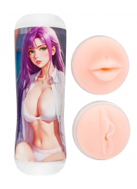 Двусторонний мастурбатор аниме - ротик и вагина - Tokyo Style - в Якутске купить с доставкой