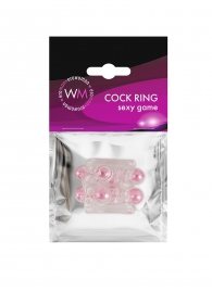 Прозрачная насадка на пенис с цветными шариками - Erowoman-Eroman - в Якутске купить с доставкой Прозрачная насадка на пенис с цветными шариками - Erowoman-Eroman - в Якутске купить с доставкой