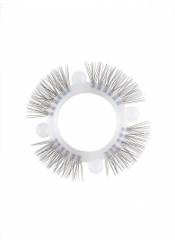 Эластичное кольцо с «ресничками» и 4 шариками - Sextaz - в Якутске купить с доставкой