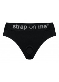 Черные трусики для насадок Heroine Lingerie Harness - size XL - Strap-on-me - купить с доставкой в Якутске