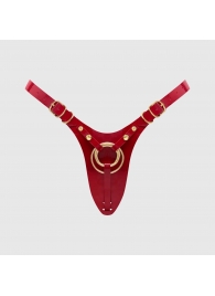 Красный пояс для фиксации насадок Strap-On-Me Leatherette Harness Fabulous - Strap-on-me - купить с доставкой в Якутске