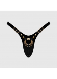 Черный пояс для фиксации насадок Strap-On-Me Leatherette Harness Fabulous - Strap-on-me - купить с доставкой в Якутске