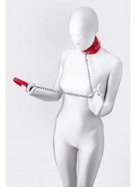 Красный ошейник с подкладкой из меха - ToyFa - купить с доставкой в Якутске