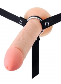Мужской полый страпон на регулируемых ремешках - 22 см. - Sex Expert - купить с доставкой в Якутске