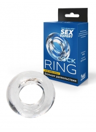 Прозрачное эрекционное кольцо-бублик - Sex Expert - в Якутске купить с доставкой