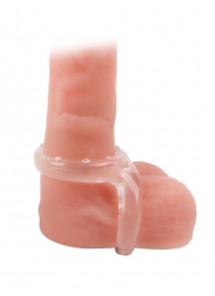 Прозрачное двойное эрекционное кольцо - Sex Expert - в Якутске купить с доставкой