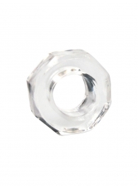 Прозрачное эрекционное кольцо в форме гайки - Sex Expert - в Якутске купить с доставкой