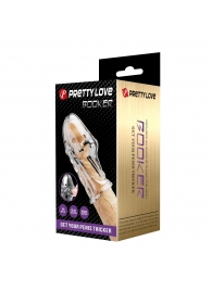 Прозрачная насадка на пенис Booker - 8 см. - Baile - в Якутске купить с доставкой