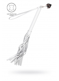 Белая кожаная плеть - 50 см. - Pecado - купить с доставкой в Якутске