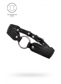 Черный кожаный чокер-ошейник со скруглёнными углами - Pecado - купить с доставкой в Якутске