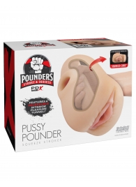 Телесный мастурбатор-вагина Pussy Pounder Squeeze Stroker - Pipedream - в Якутске купить с доставкой