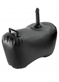 Черное надувное кресло с платформой для фиксации дилдо Body Dock Inflatable Love Seat - Pipedream - купить с доставкой в Якутске