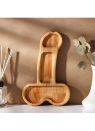 Деревянное блюдо для подачи в форме члена (25 х 16,5 х 1,7 см) - Сима-Ленд - купить с доставкой в Якутске