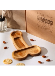 Деревянное блюдо для подачи в форме члена (25 х 16,5 х 1,7 см) - Сима-Ленд - купить с доставкой в Якутске